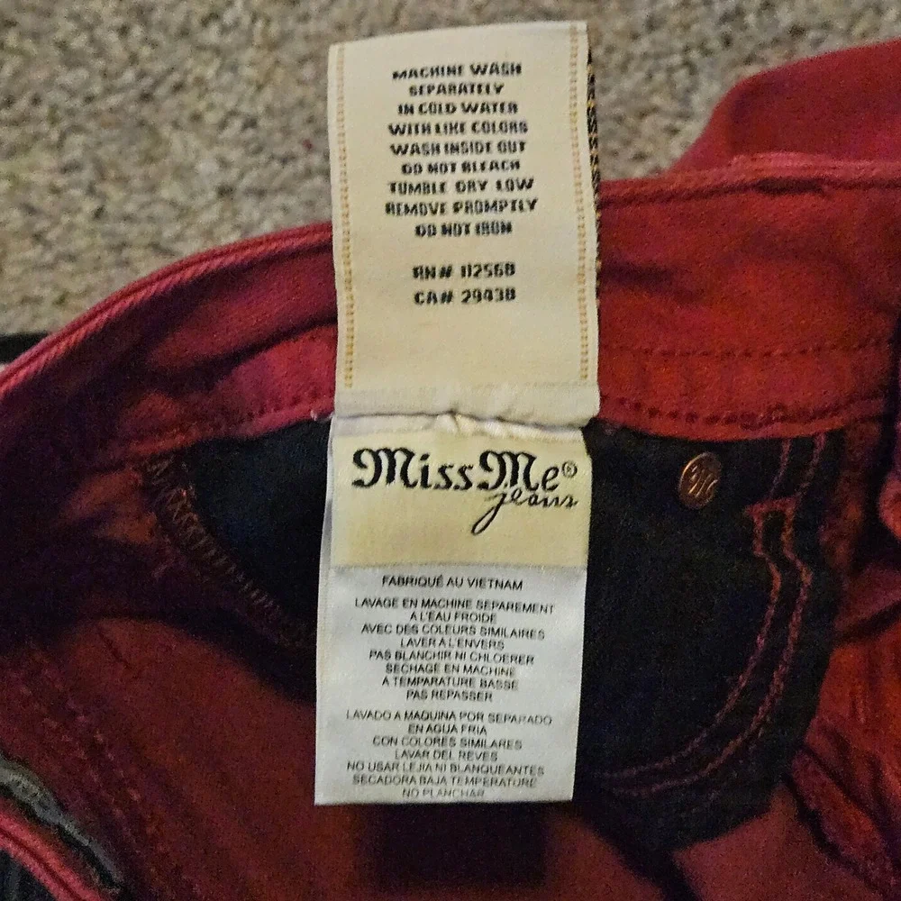 Miss Me‎ Skinny Jeans Lot of 2 Womens 27 Vintage Mid Rise Stretch Denim Y2K Edgy
